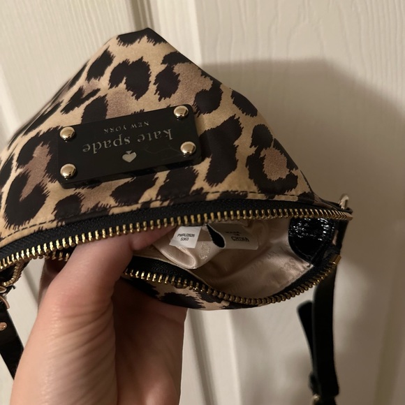 Kate Spade Leopard Vinyl Small Crossbody Bag - Picture 7 of 7